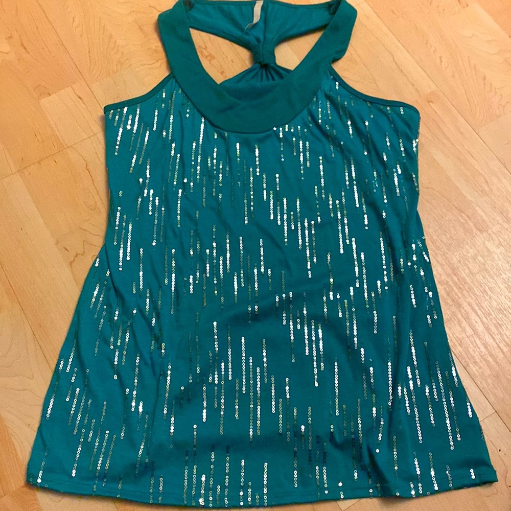 sequin racerback top